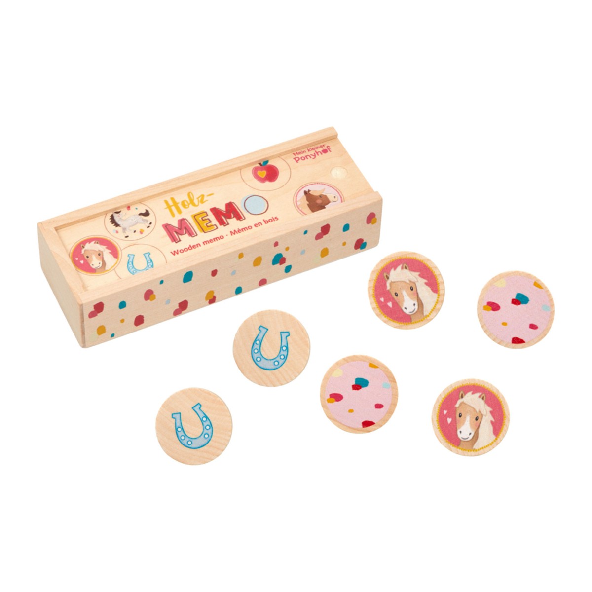 Coppenrath 22593 - Die Spiegelburg - Mein kleiner Ponyhof - Holz-Memo