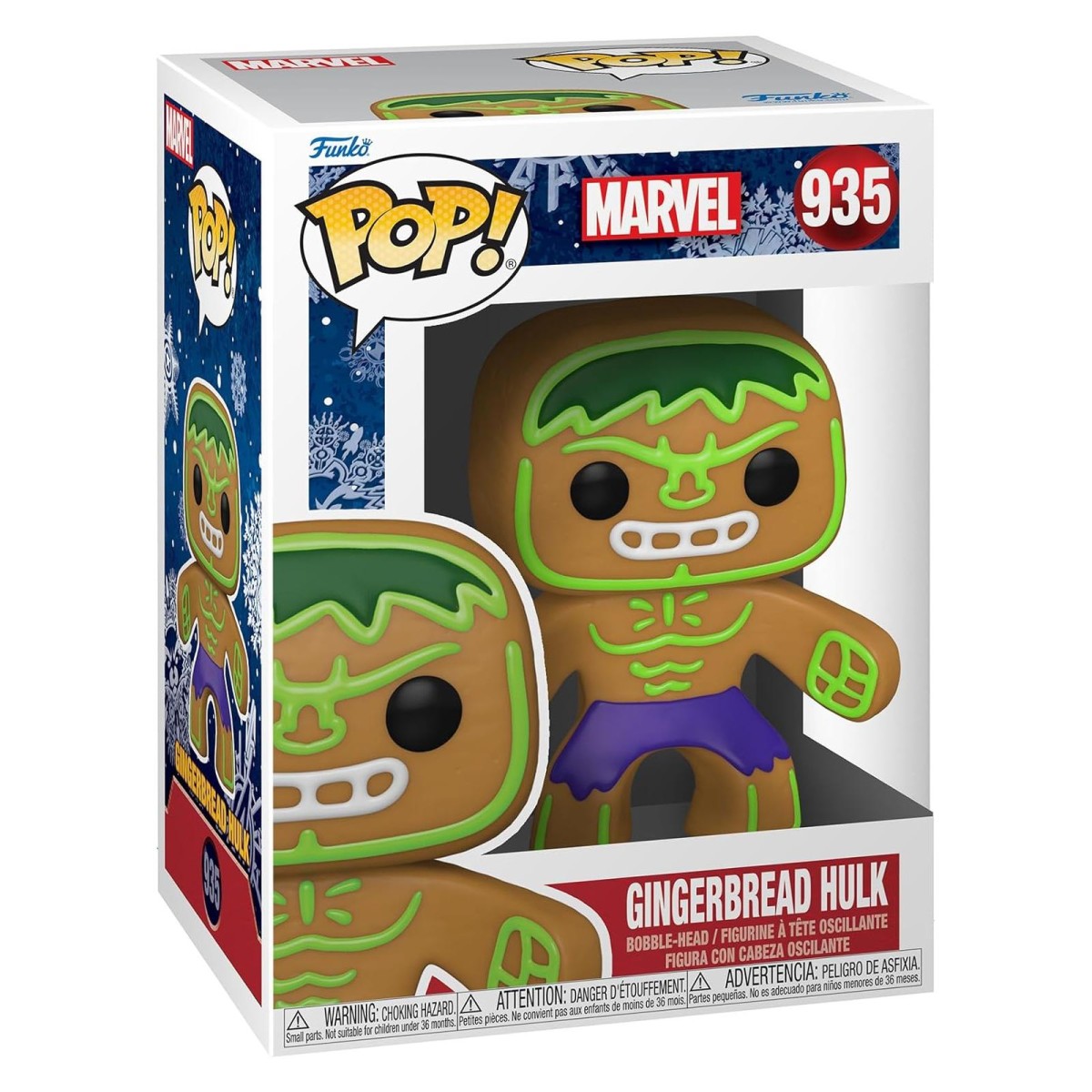 Funko FK50660 - POP! - Marvel - Hulk Lebkuchen Vinyl-Figur, Nr. 935, ca. 9 cm