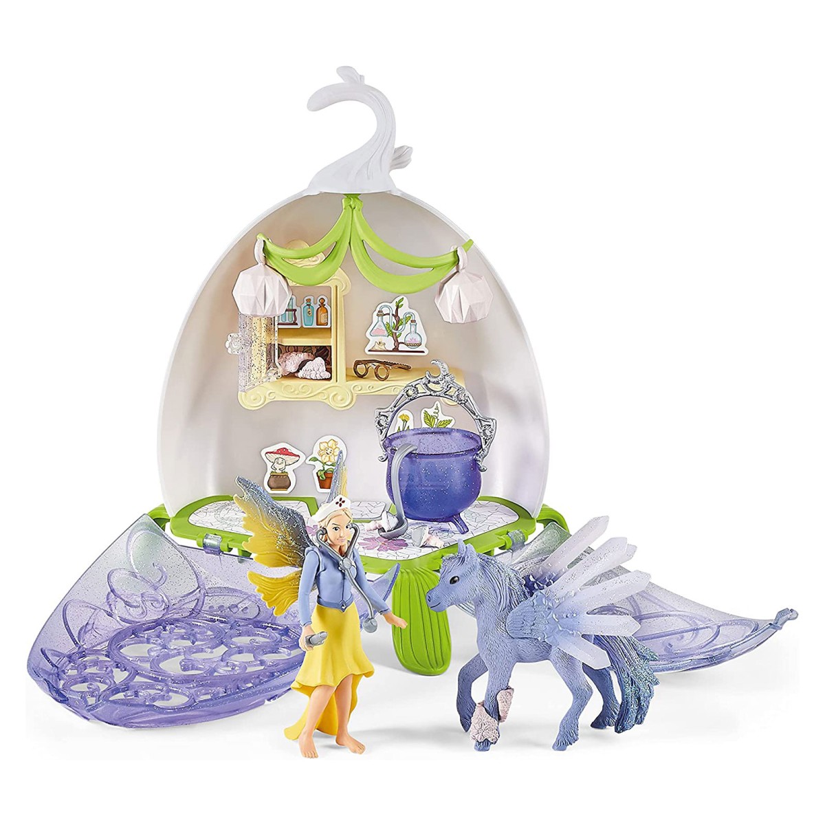 Schleich 42523 - Bayala - Magische Tierarzt-Blüte, Spielset