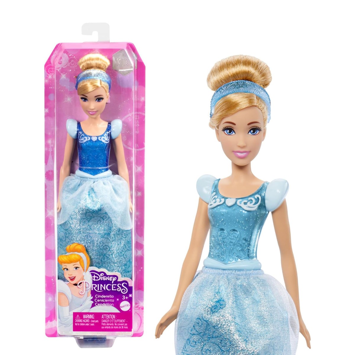Mattel HLW06 - Disney Princess - Cinderella Puppe