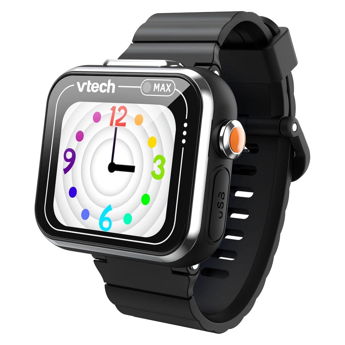 V-Tech 80-531674 - KidiZoom - Smart Watch MAX – Kinder-Smartwatch mit Duokamera, Touchscreen & Spielen, Schwarz