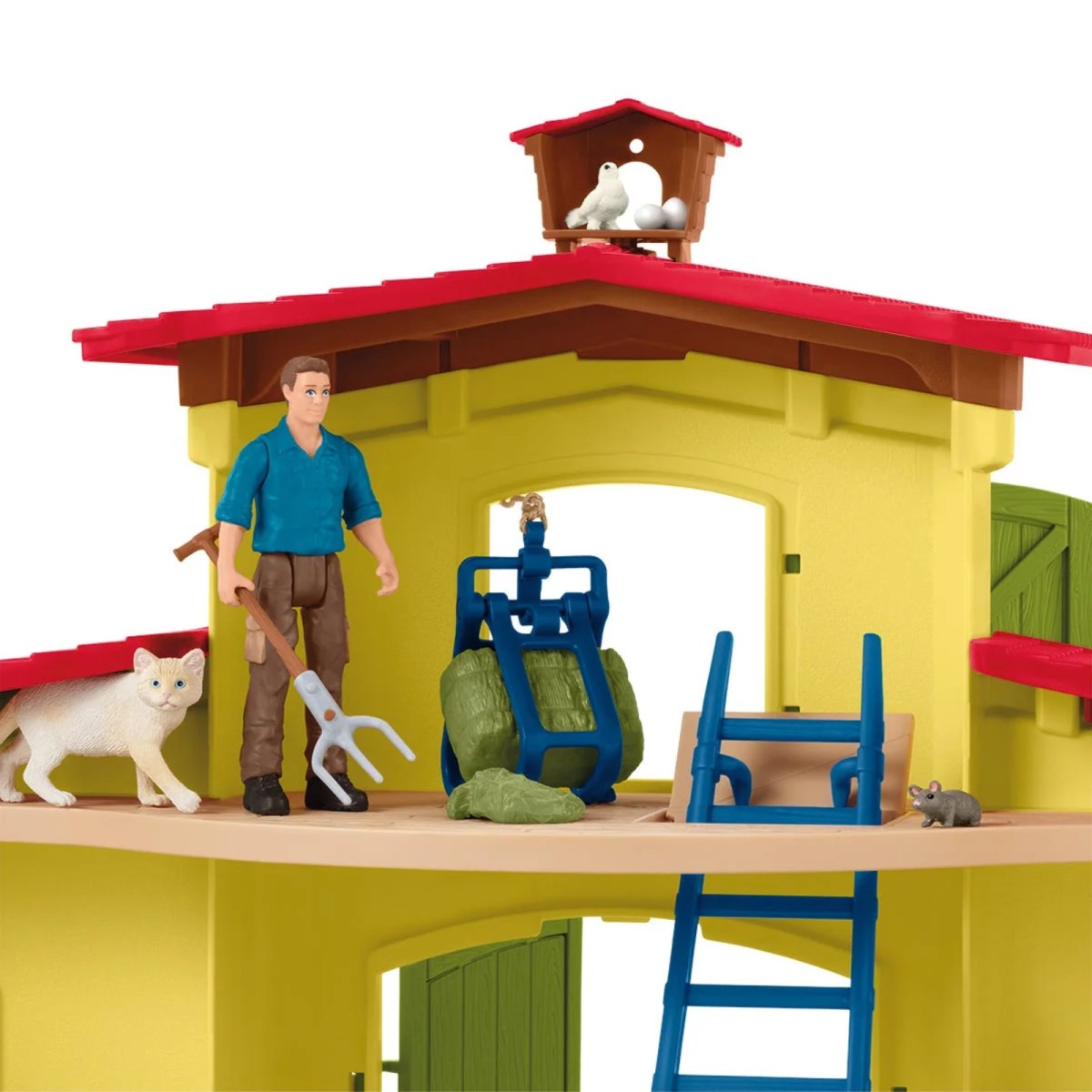 Schleich 42605 2.Wahl - Farm World - Großer Stall mit Tieren und Zubehör