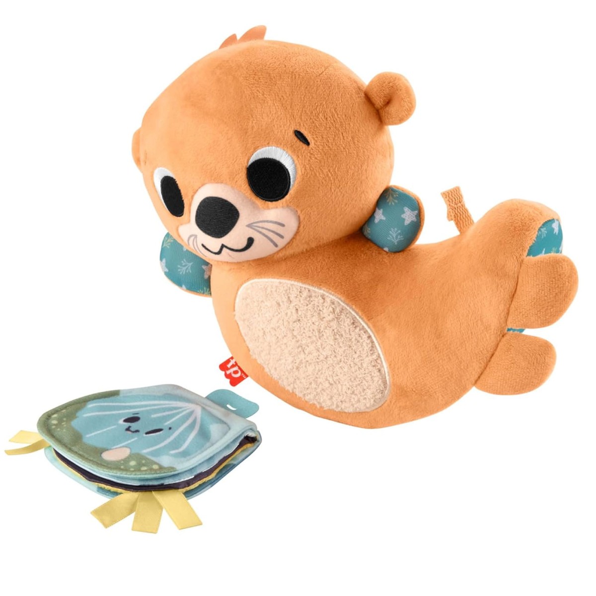 Mattel HXG96 - Fisher Price - 2-in-1 - Sensorik-Plüchtier, wippender Otter