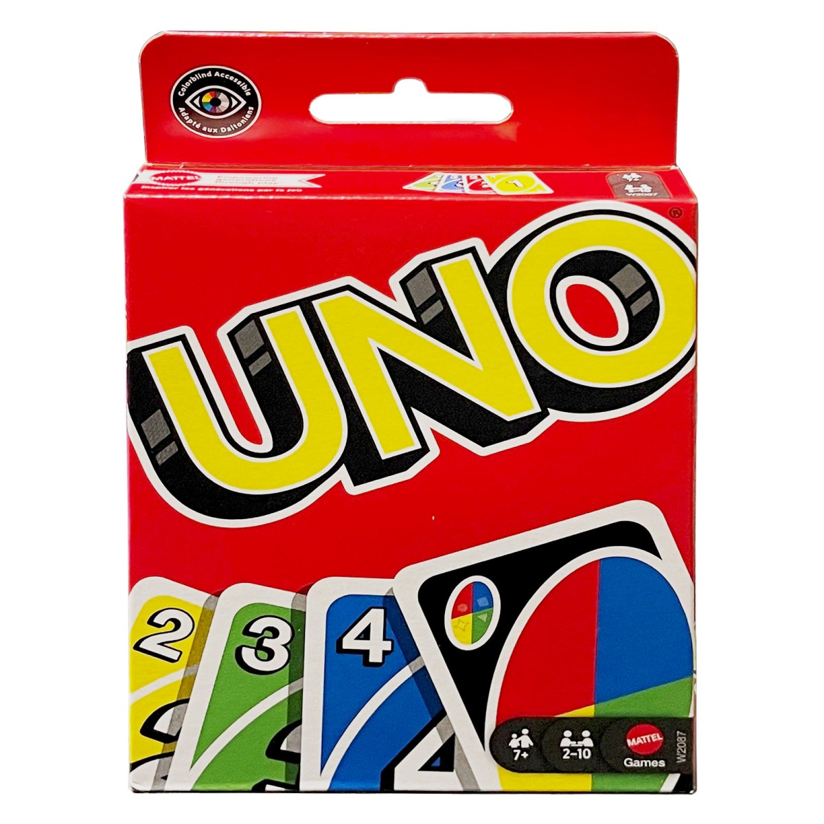 SPAR-SET 423928 - Mattel Games - UNO - Kartenspiel (Grundversion) + 4 Add-On-Packs mit barrierefreier Farbgestaltung