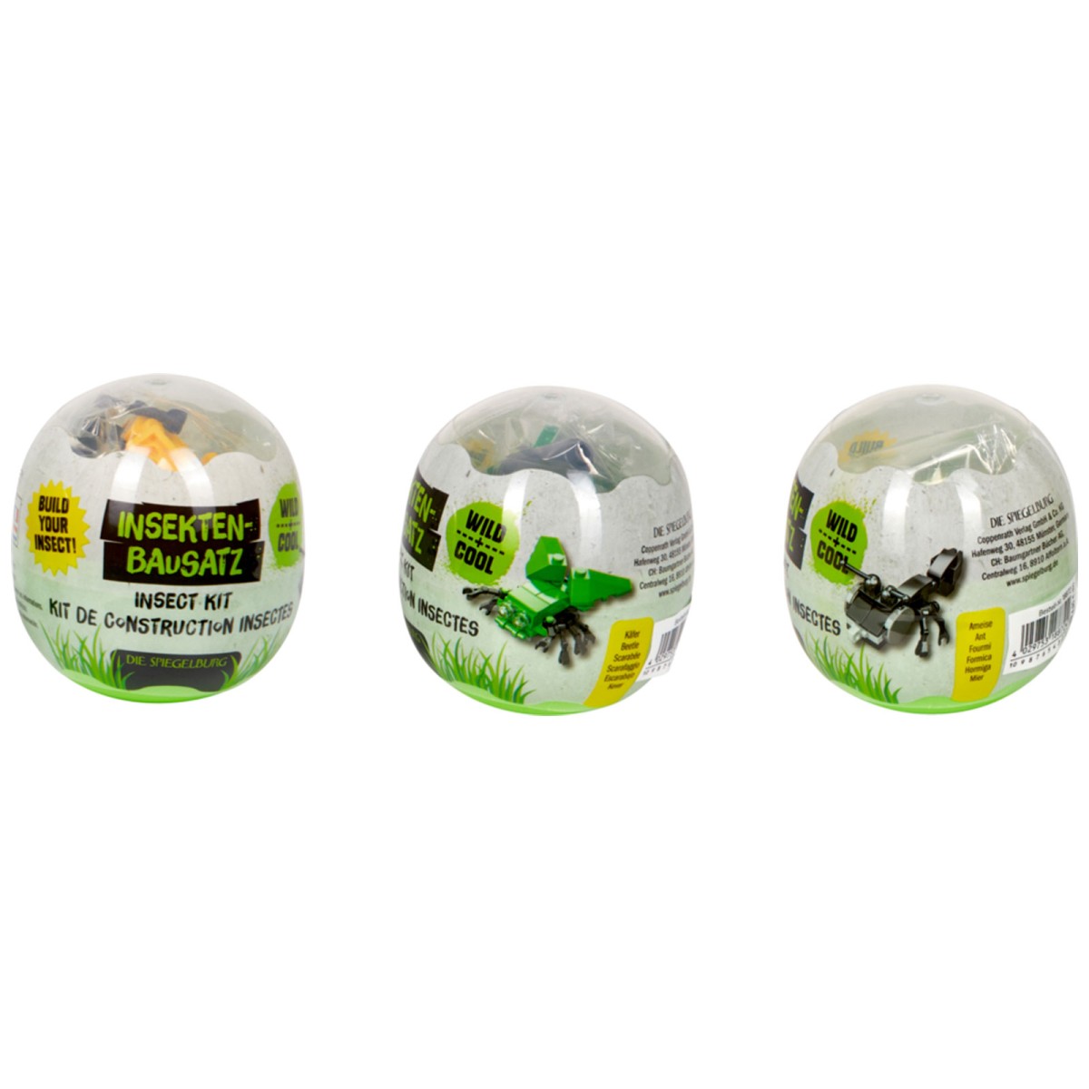 SPAR-SET 416236 - Coppenrath - Die Spiegelburg - Wild+Cool - Insekten-Bausatz, 3er-Pack