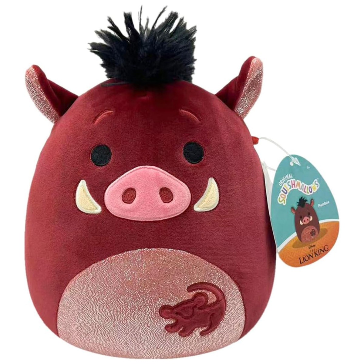Jazwares SQDI00552 - Disney Der König der Löwen - Squishmallows - Pumbaa Plüschfigur, 20 cm
