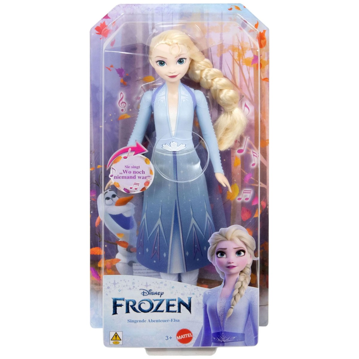 Mattel HXD32 - Disney Frozen - Singende Elsa - singt das Lied 'Wo noch niemand war'