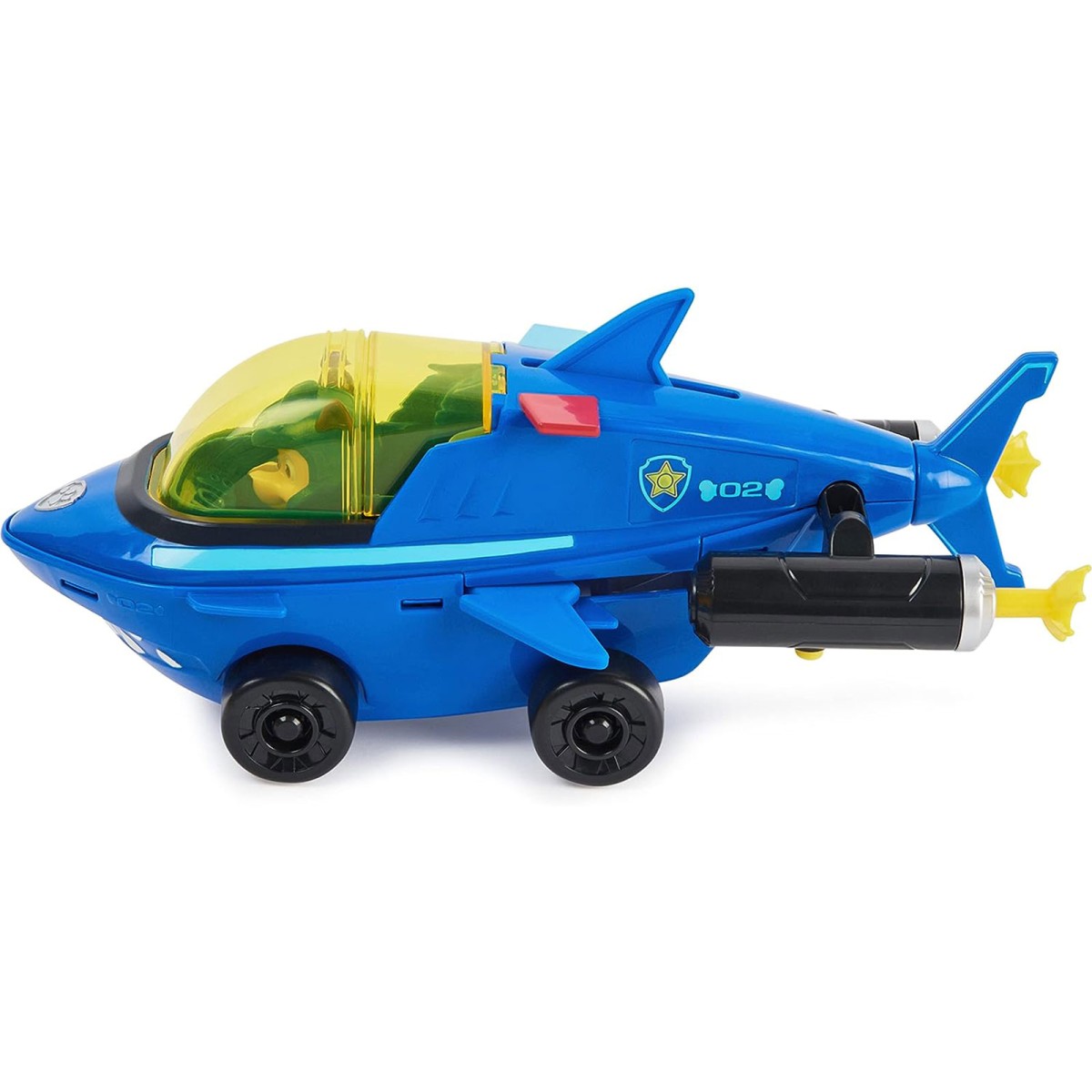 Spin Master 6065229 (20139007) - Paw Patrol - Aqua Pups - Chase - Hai Fahrzeug