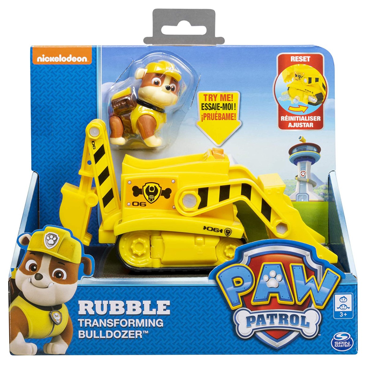 Spin Master 6053384 (20116035) - Paw Patrol - Rubble mit Fahrzeug, Bulldozer/Bagger