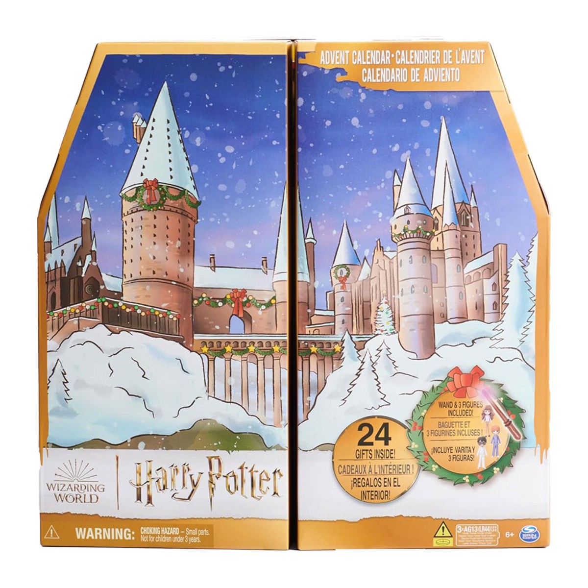 Spin Master 6067358 (20142643) - Harry Potter - Wizarding World - Adventskalender, mit Mini-Zauberstab, 3 Spielfiguren und weiteren Überraschungen