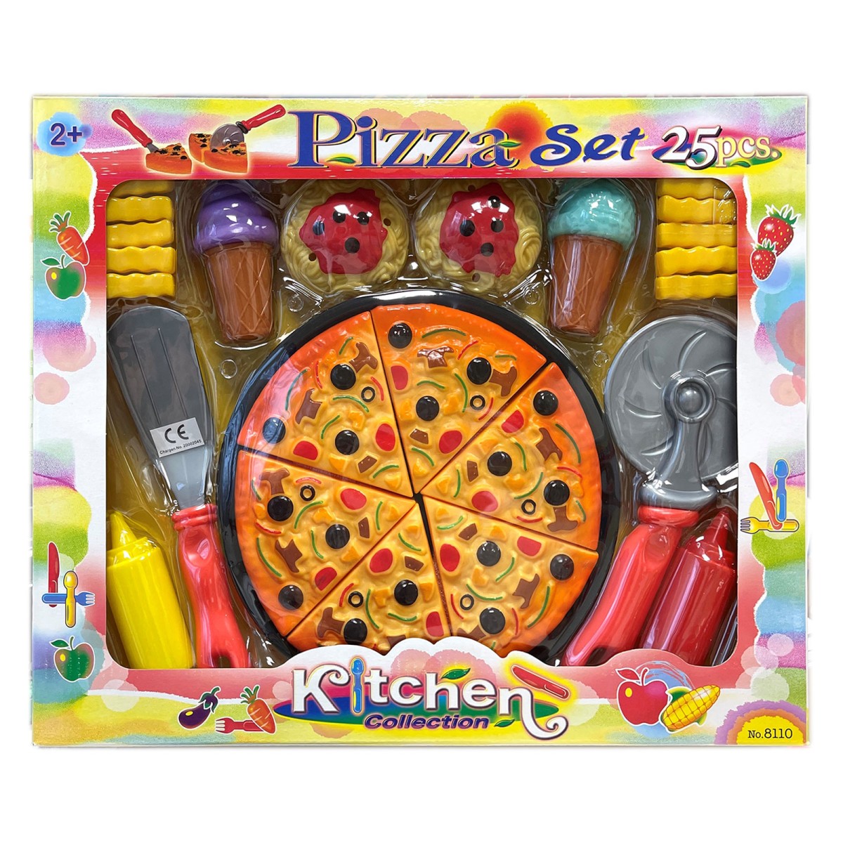Hausmann 8110 - Küchen-Spielset; Pizza, Pasta uvm. 25-teilig