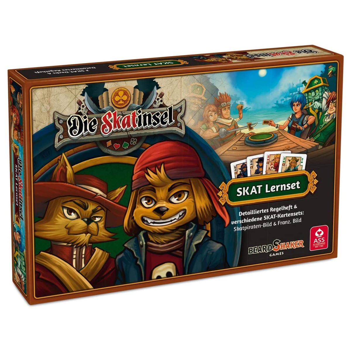 ASS 22505301 - Beard Shaker Games - Skat-Lernset, die Skatinsel