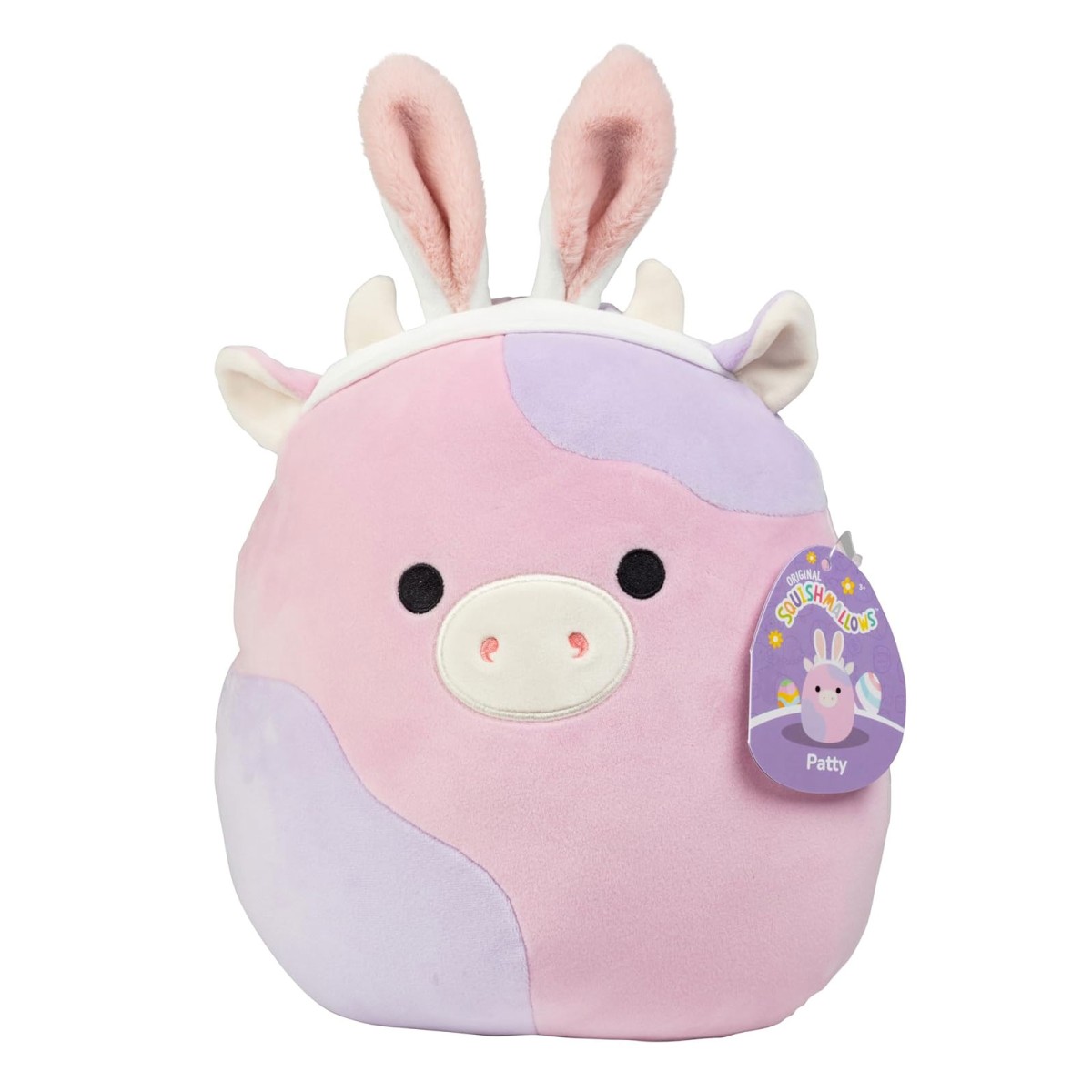 Jazwares SQER01285 - Squishmallows - Patty, die Kuh ca. 40 cm, Plüschfigur