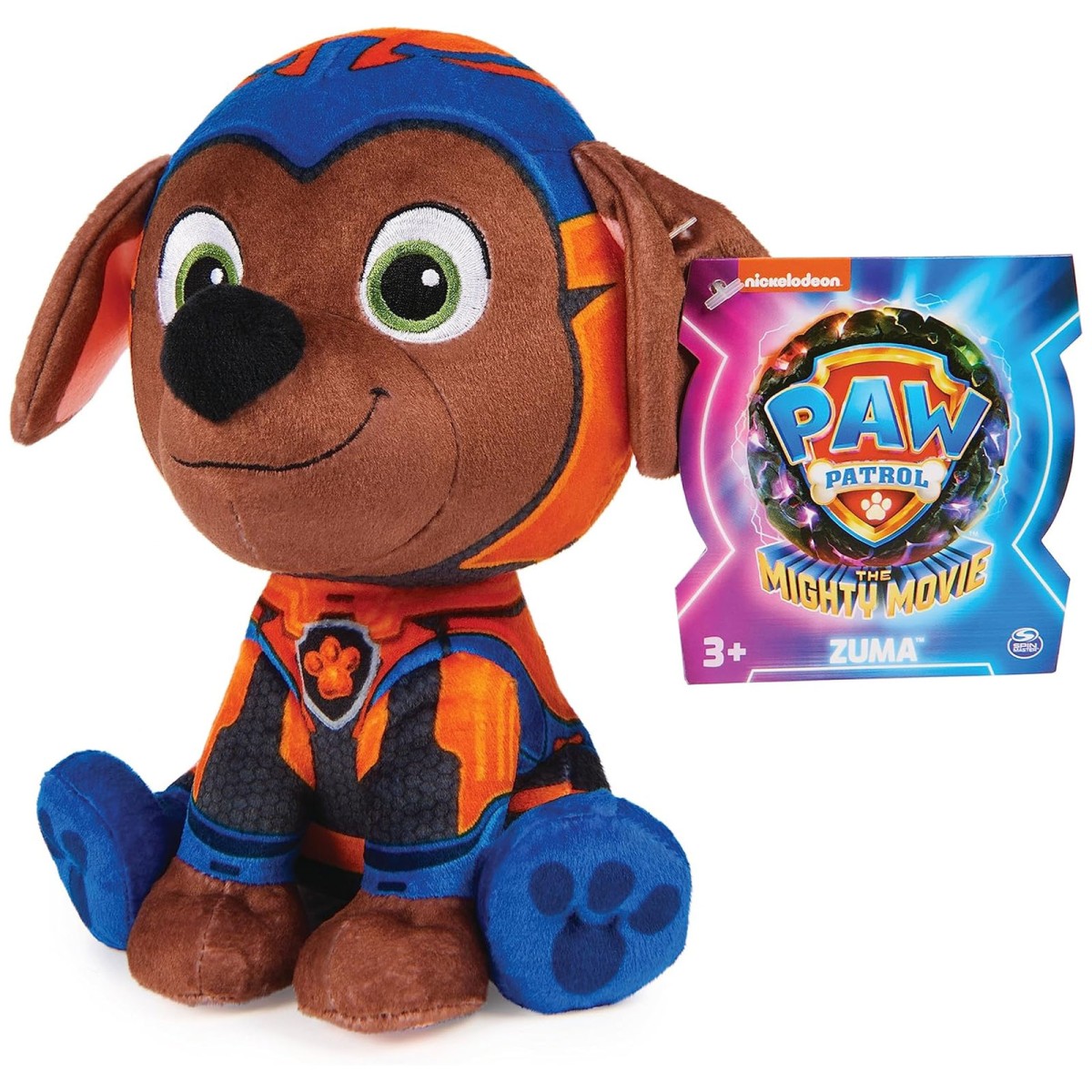 Spin Master 6067089 (20142233) - Paw Patrol - The Mighty Movie - Zuma Plüschfigur ca. 20 cm
