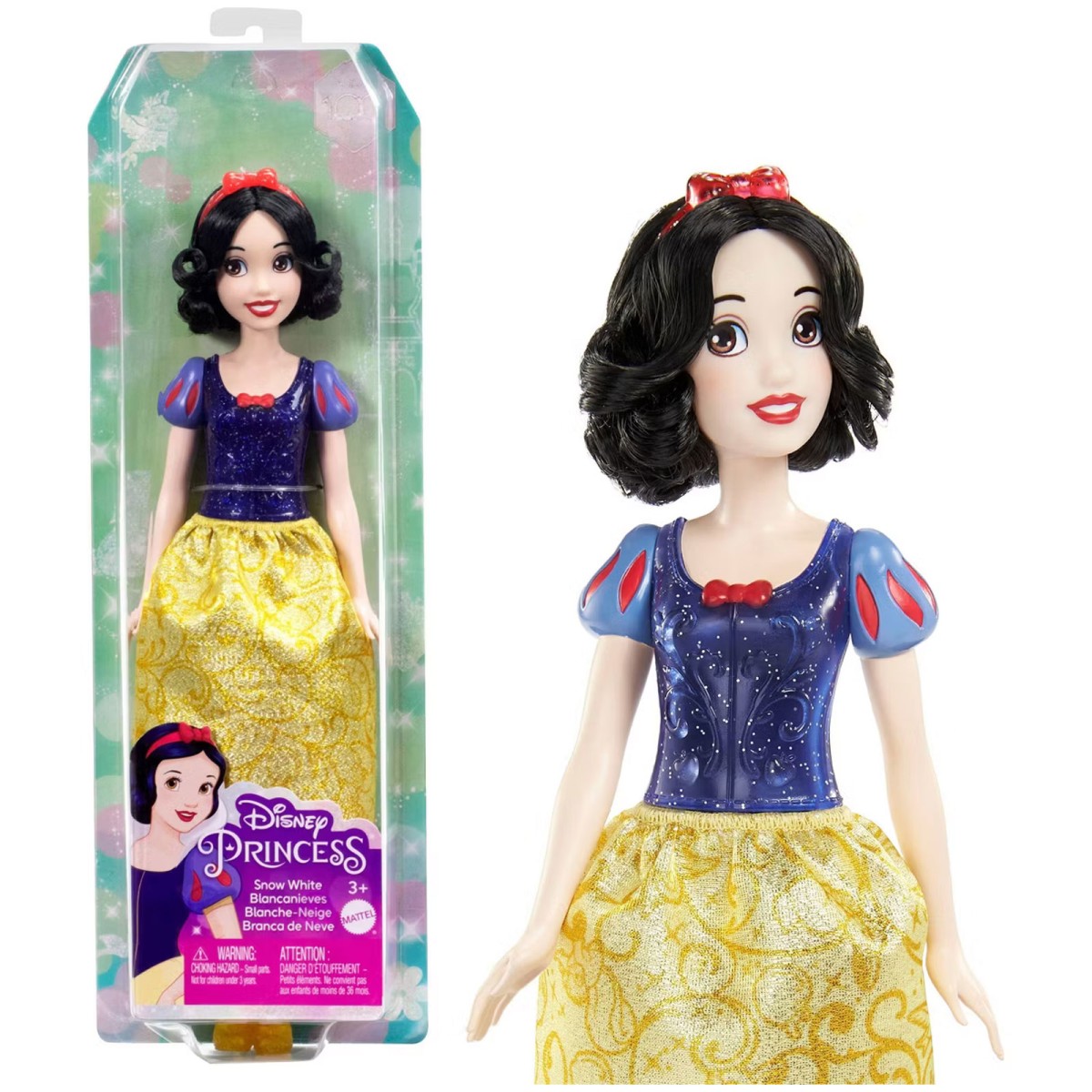 Mattel HLW08 - Disney Princess - Schneewittchen-Puppe – Ein Märchentraum wird wahr!