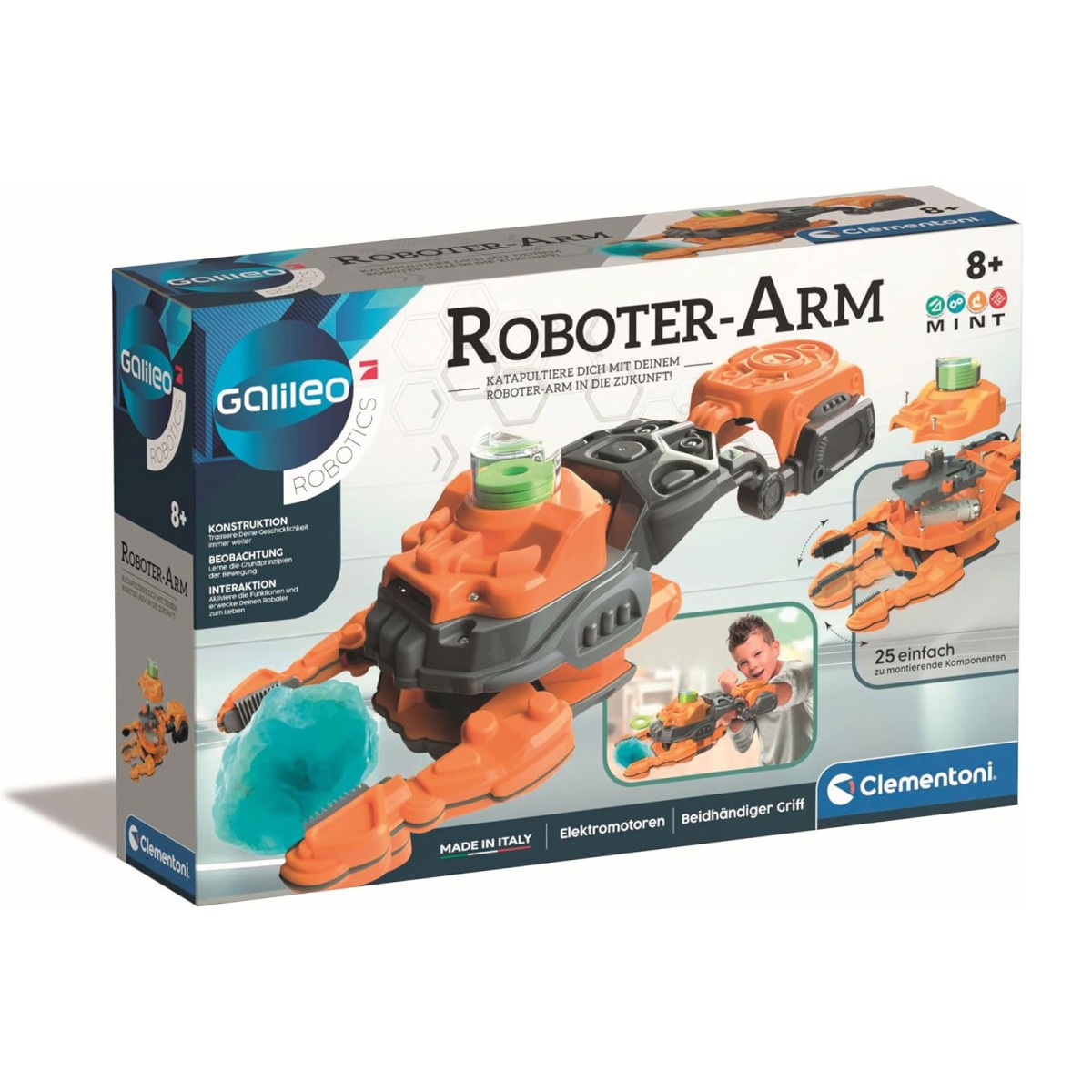 Clementoni 59328 - Galileo Robotics - Bausatz, Roboter-Arm