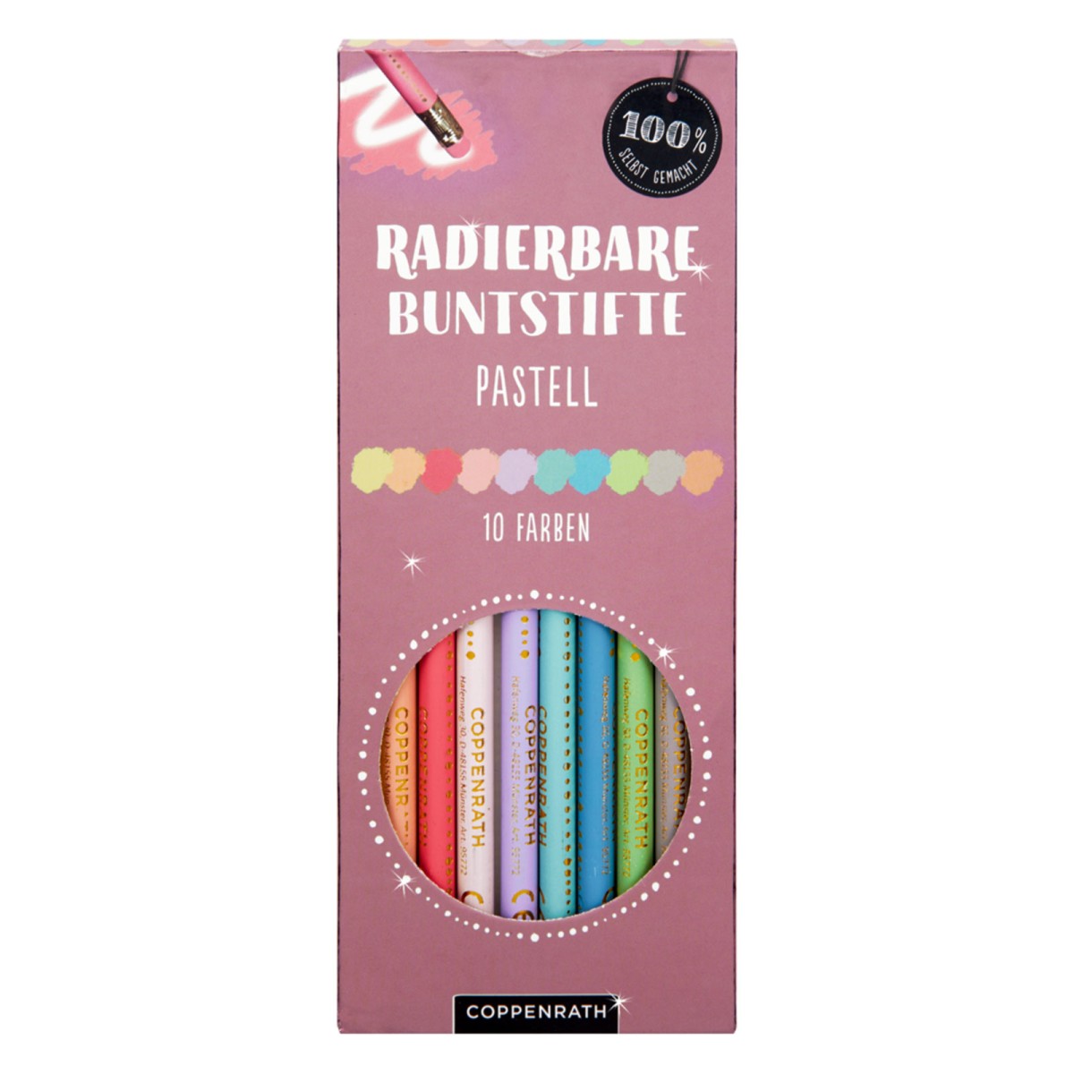 Coppenrath 95772 - Die Spiegelburg - 100% selbst gemacht - Radierbare Pastell Buntstifte
