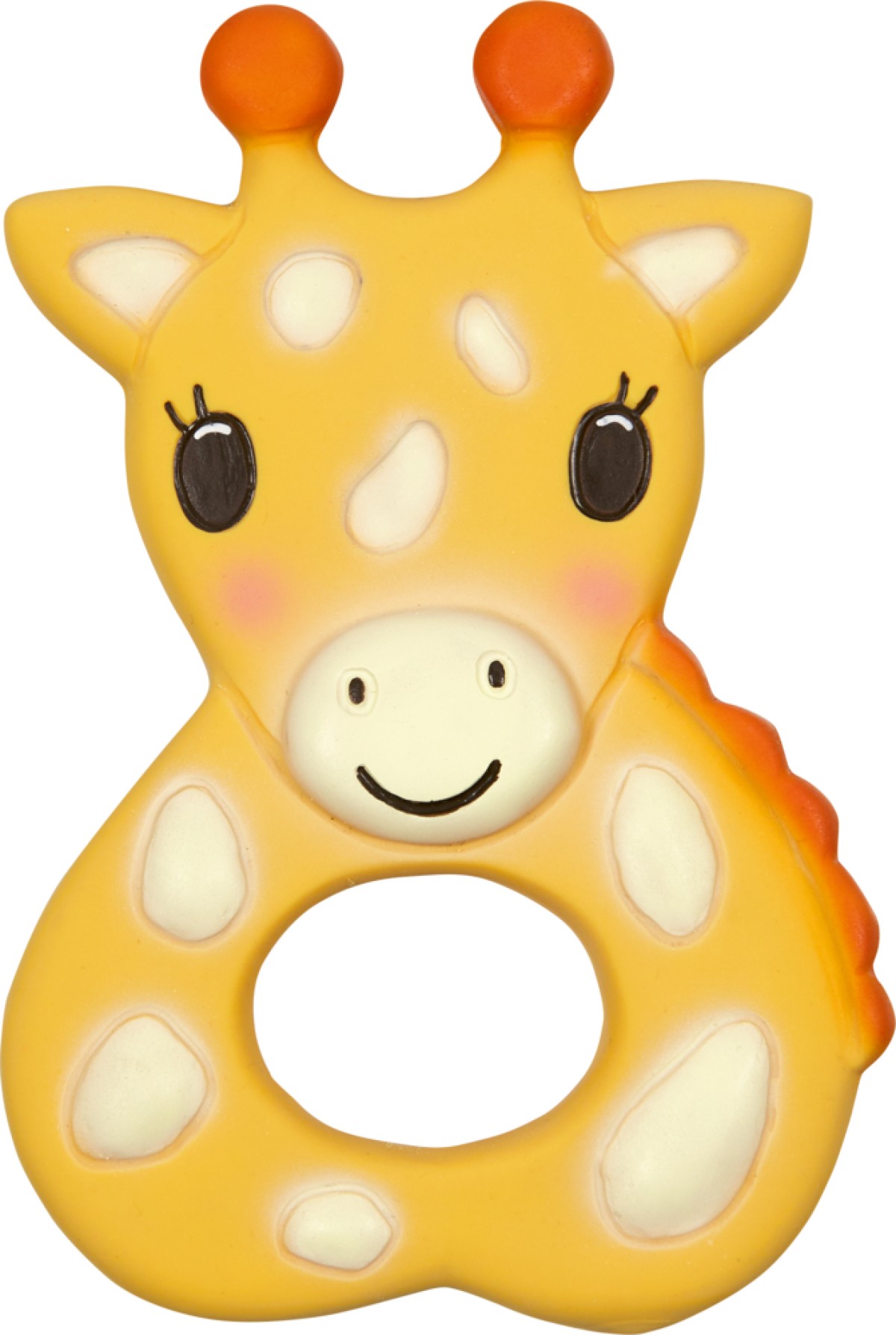 Coppenrath 23025 - Die Spiegelburg - Baby Glück - Beißring aus Naturkautschuk Giraffe