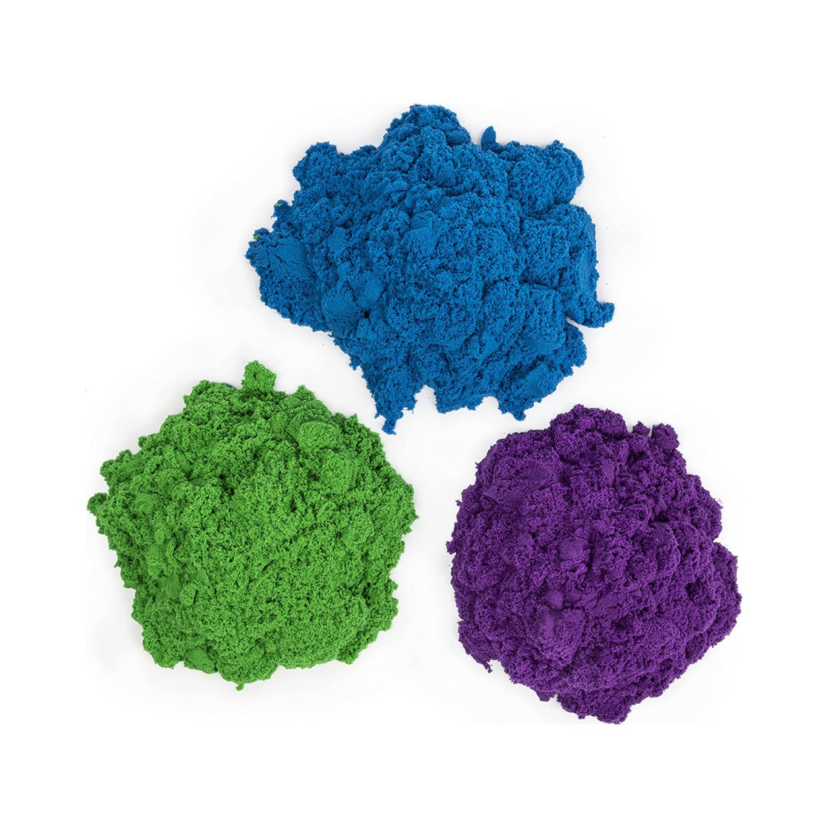 Spin Master 6055453 (20121851) - Kinetic Sand - 2,72 kg Beutel, 3 Farben (grün, lila & blau)