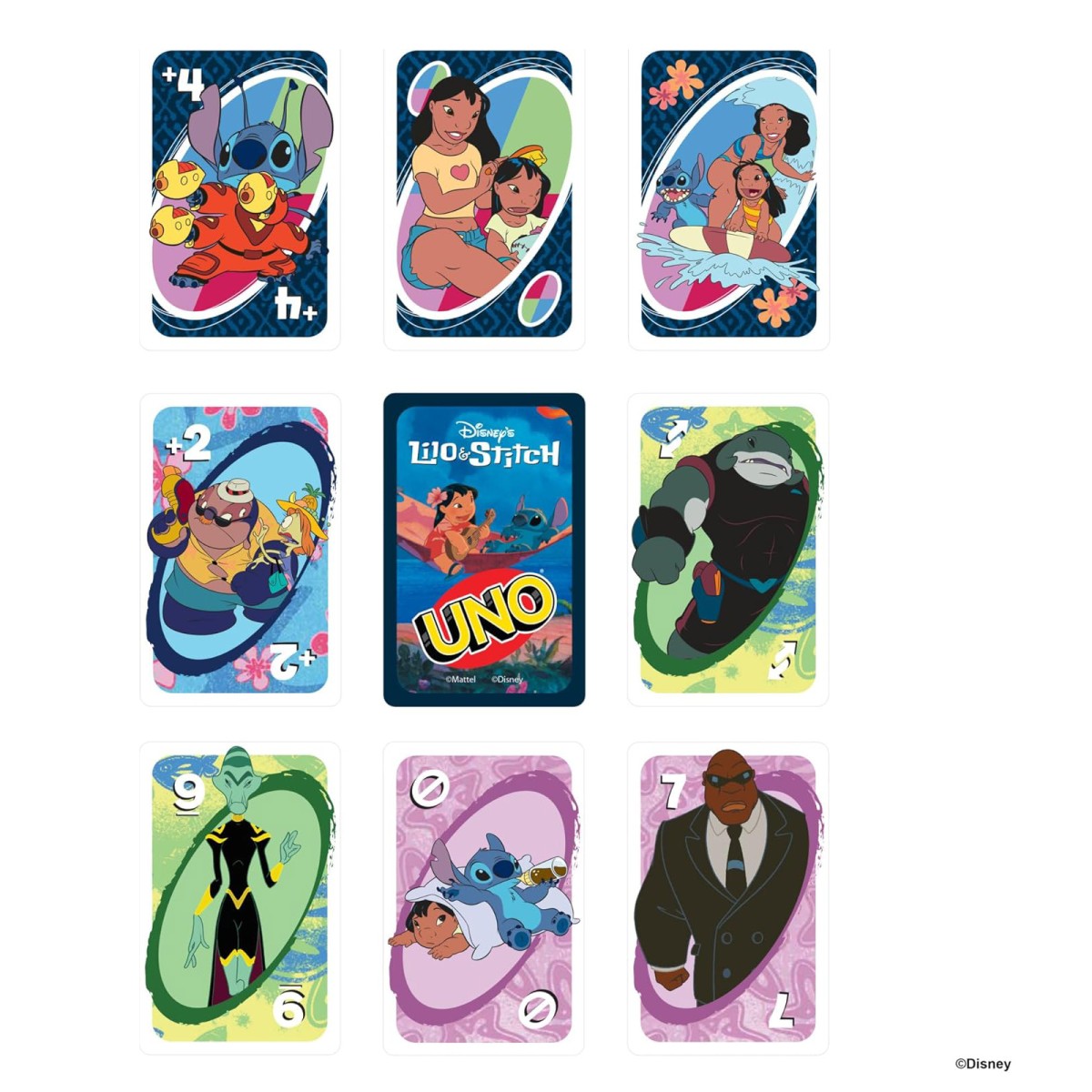 Mattel JCC10 - Disney's Lilo & Stitch - Mattel Games - UNO Kartenspiel mit Sonderregel