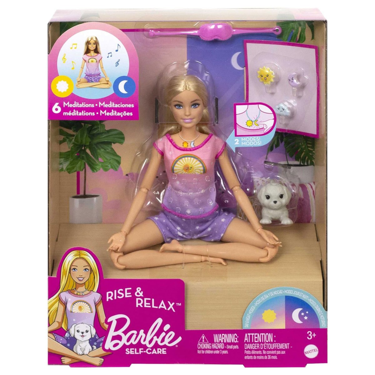 Mattel HHX64 - Barbie - Self Care - Rise & Relax Meditations Barbie