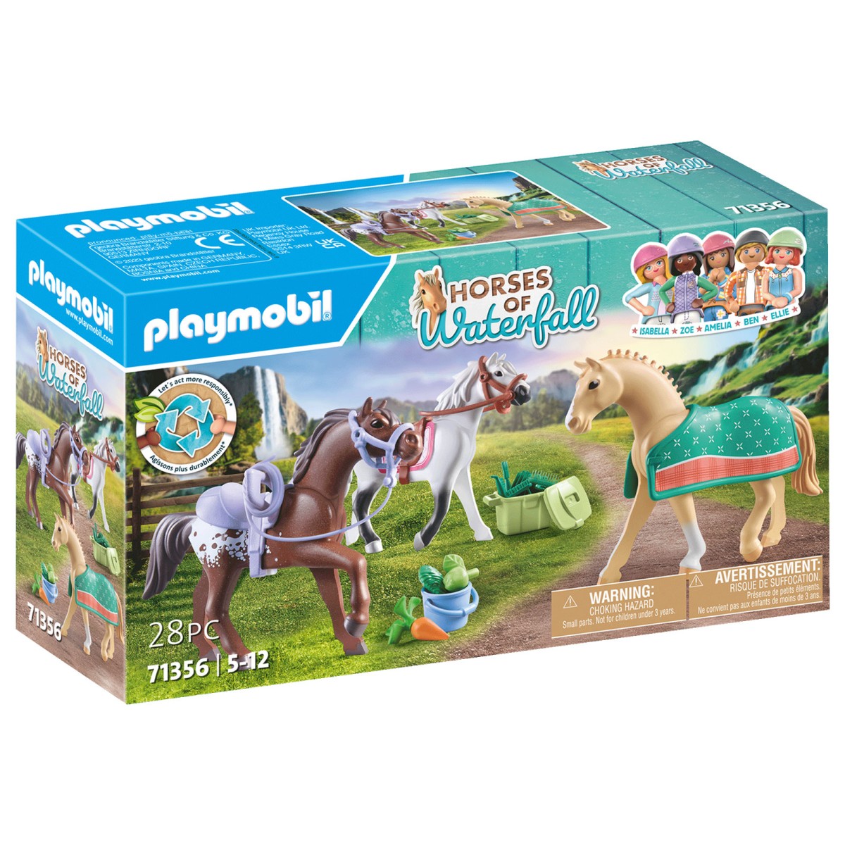 PLAYMOBIL® 71356 - Horses of Waterfall - 3 Pferde: Morgan, Quarter Horse & Shagya Araber