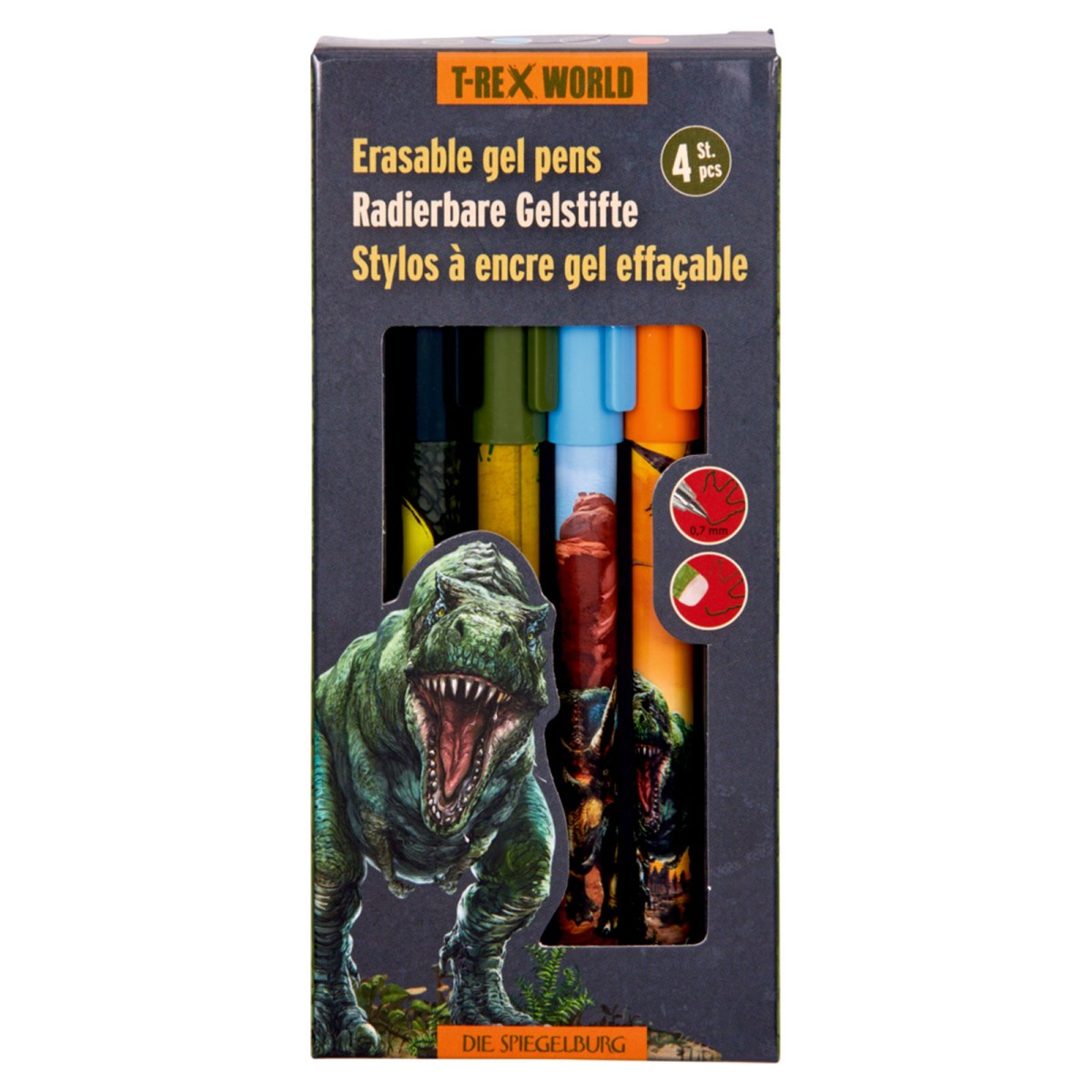 Coppenrath 22360 - Die Spiegelburg - T-Rex World - Radierbare Gelstifte