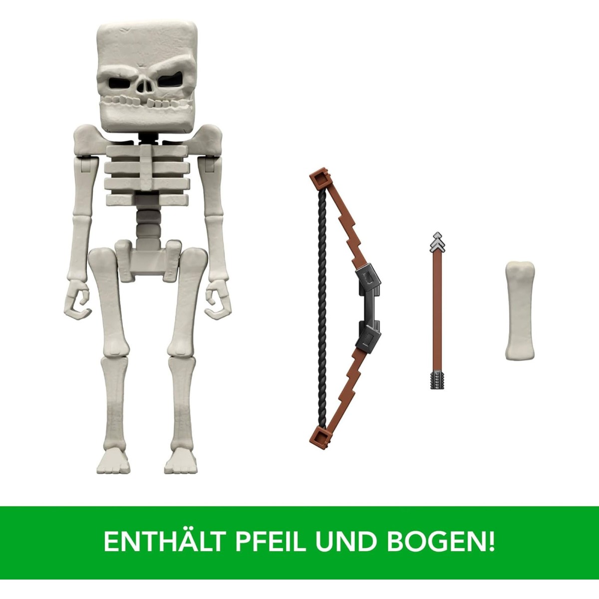 Mattel JFR60 - Minecraft - Movie - Actionfigur- und Zubehörset, Skelett 10 cm