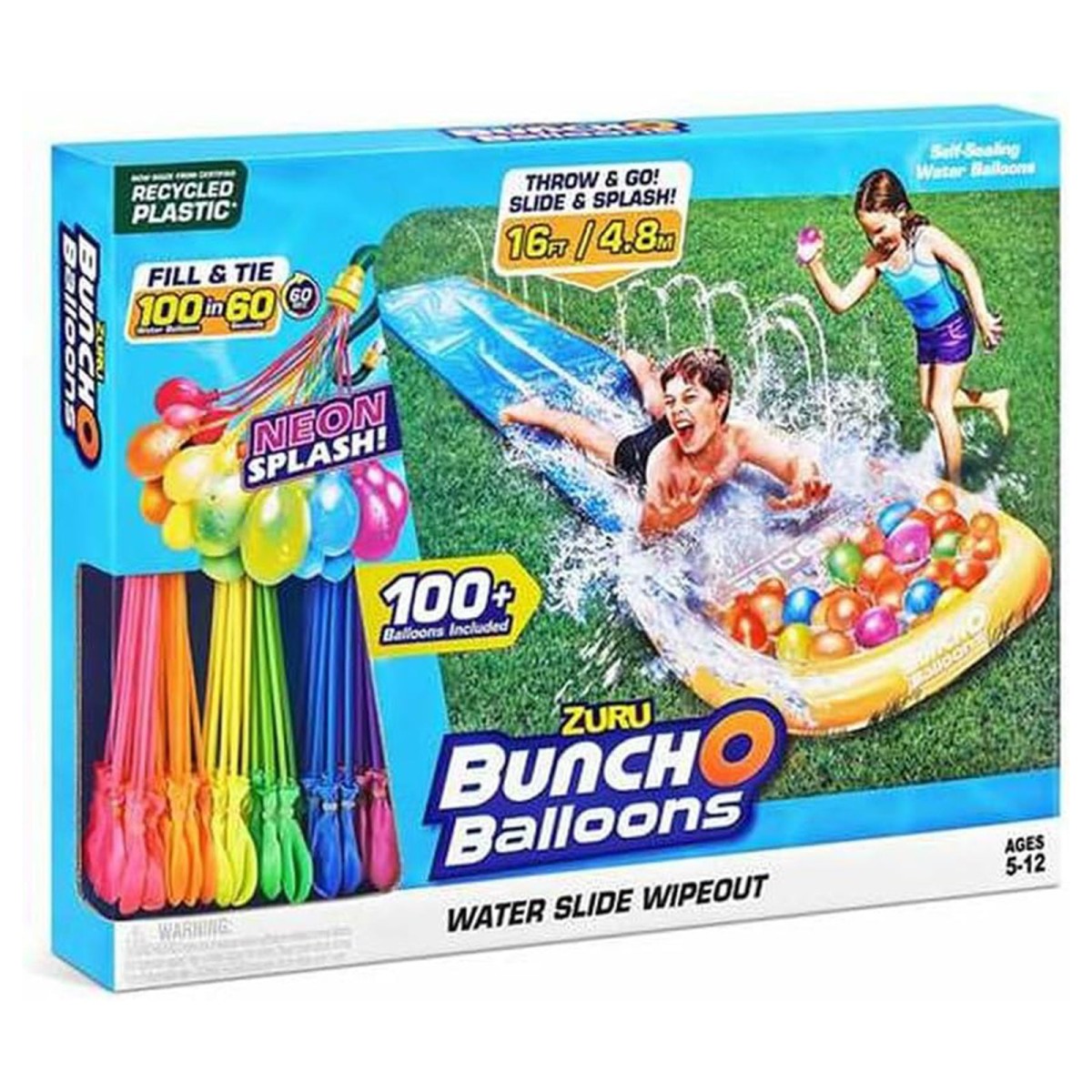Zuru 56428 - Bunch O Balloons - Gleitbahn, Rutsche mit Wasserballons