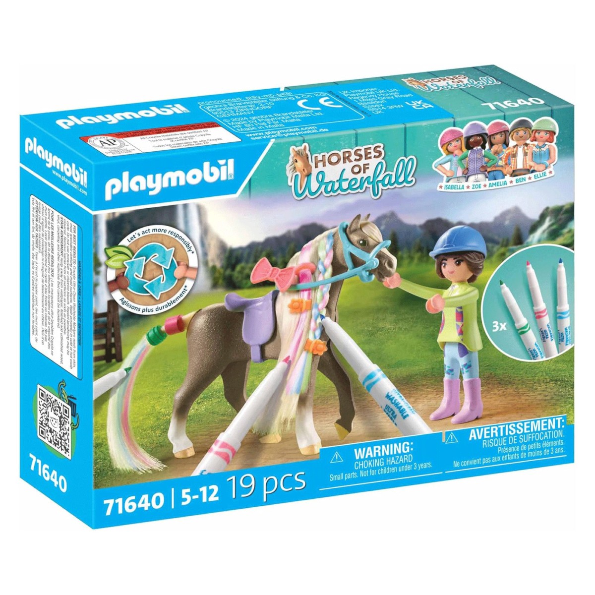 PLAYMOBIL® 71640 - Horses of Waterfall - Kreativset mit Pferd und Stif