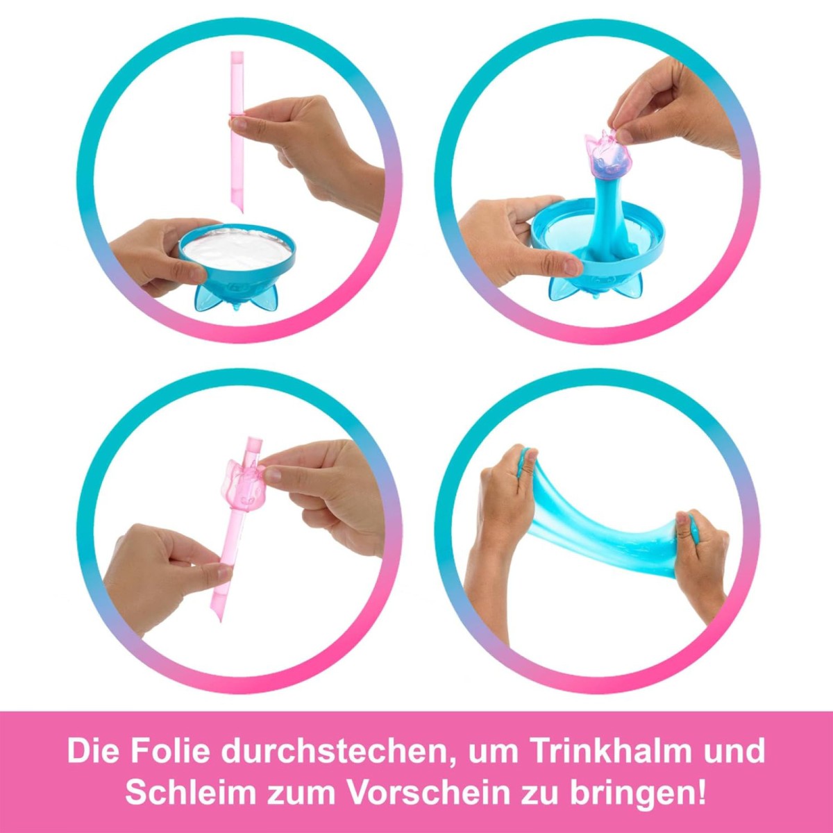 Mattel JCN86 - Barbie - Pop Reveal - Duftende Puppe mit 8 Überraschungen und Farbwechsel, Einhorn-Modepuppe & Haustier, [MHD 01.04.2027]