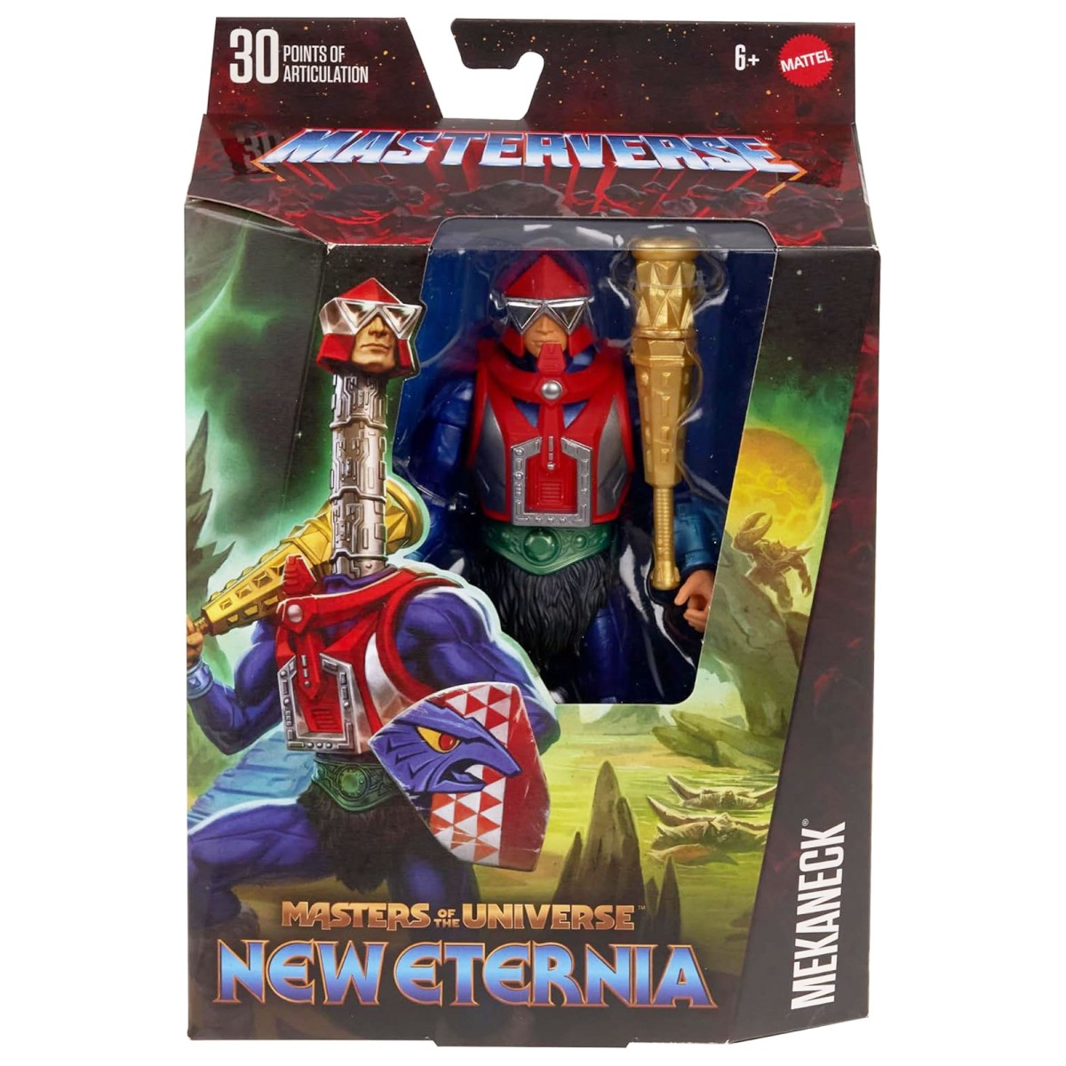 Mattel HYC51 - Masters of the Universe - New Eternia - Mekaneck, Actionfigur, 18 cm