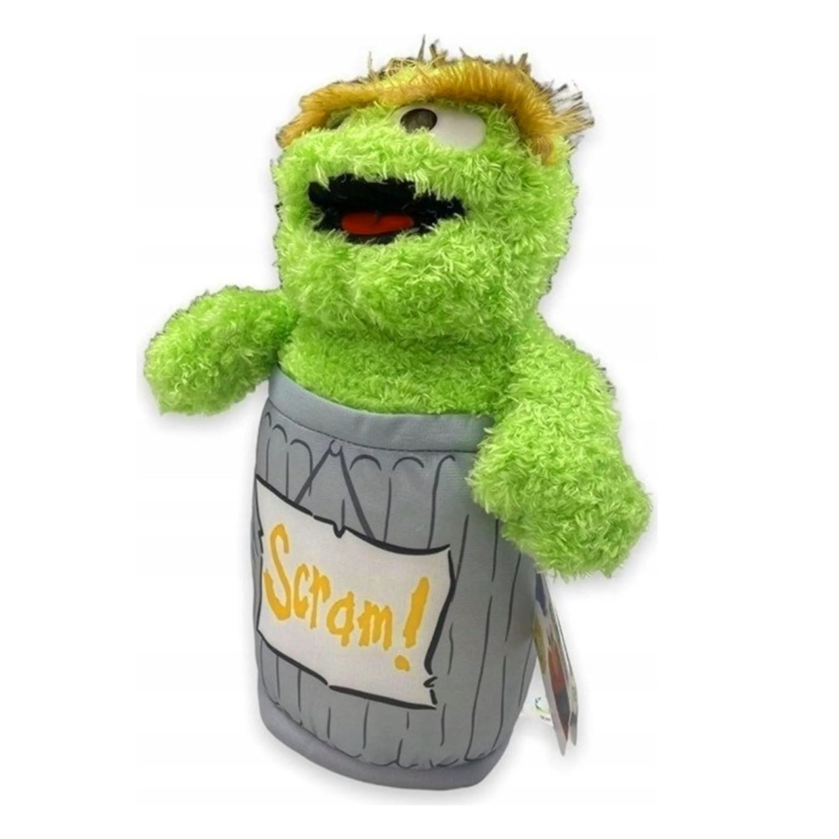 Whitehouse 6614D-Oscar - Sesamstraße - Plüschfigur, 30 cm, Oscar in der Tonne