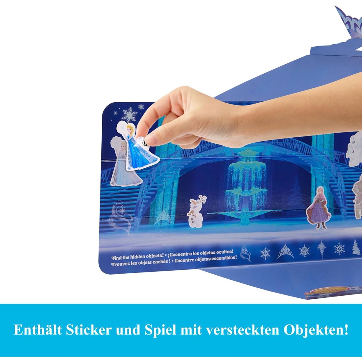 Mattel JBG59 - Disney Frozen - Spin & Reveal - Puppe mit 10 Überraschungen und Mode-Accessoires, Elsa