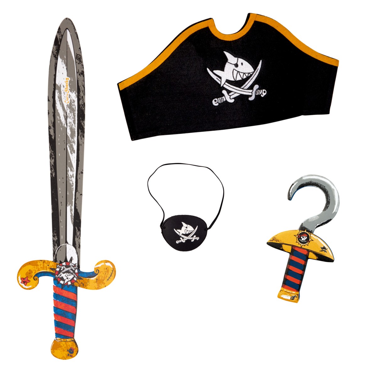 SPAR-SET 400894 - Coppenrath - Die Spiegelburg - Capt'n Sharky - Piraten-Verkleidungsset