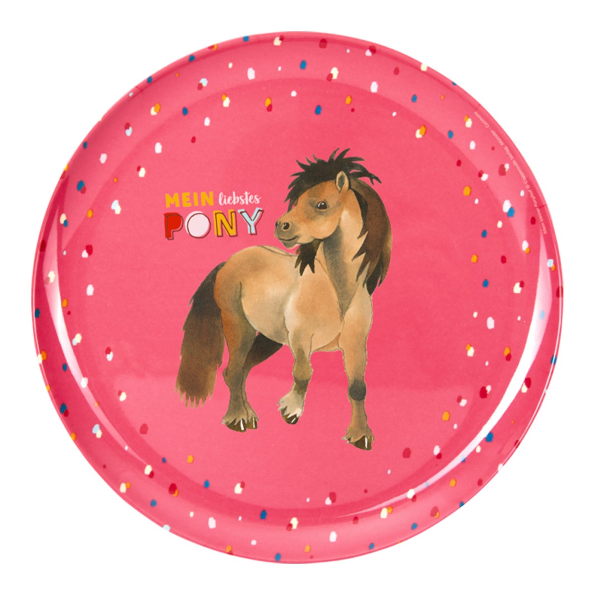 Coppenrath 16632 - Die Spiegelburg - Mein kleiner Ponyhof - Melamin-Teller, Pony