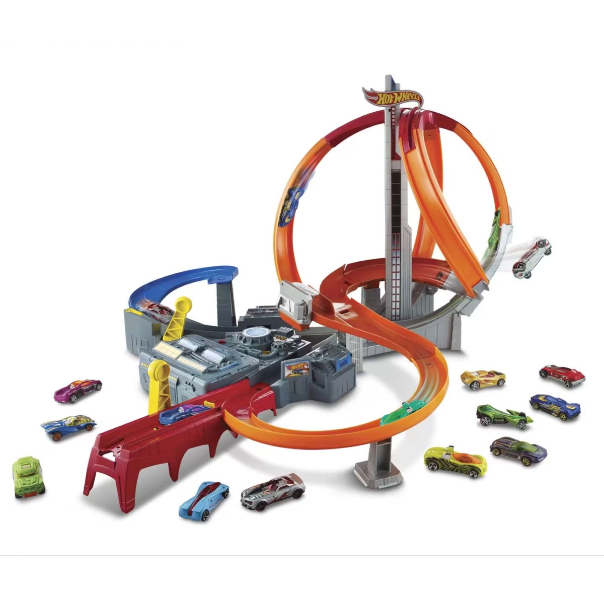 Mattel CDL45 - Hot Wheels - Trackset Mega-Crash Superbahn