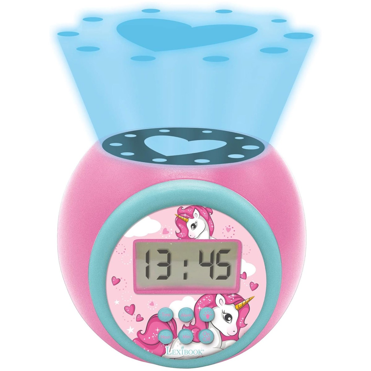 Lexibook RL977UNI - Einhorn Projector Wecker, Nachtlicht mit Timer