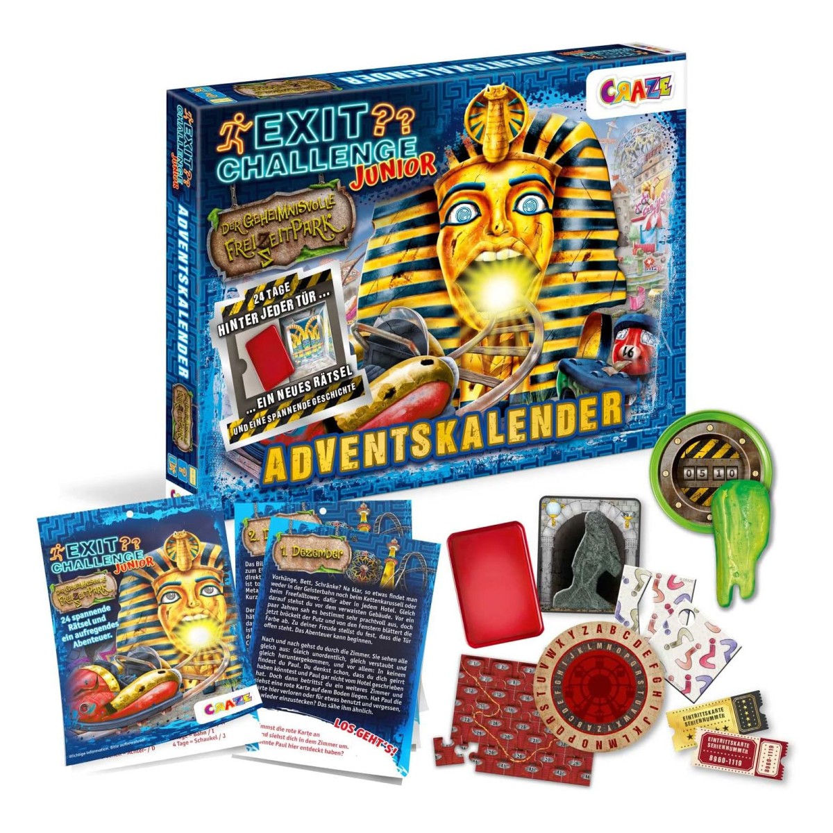 CRAZE 33425 - Exit Challenge Junior - Adventskalender
