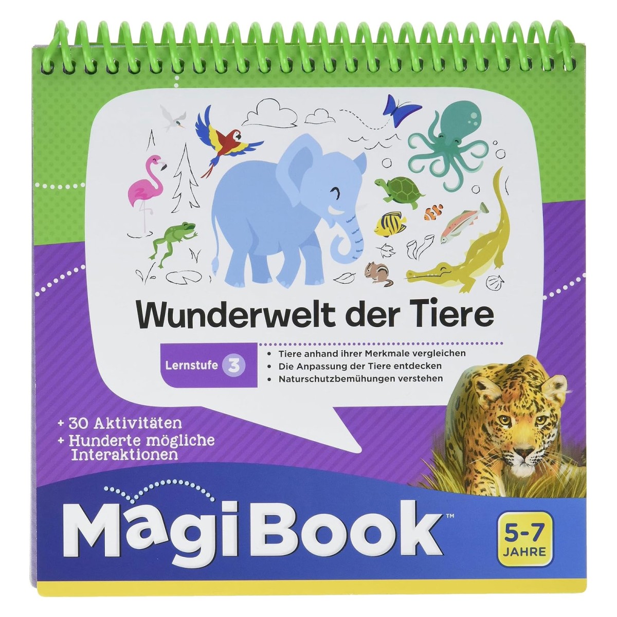V-Tech 80-481004 - MagiBook - Wunderwelt der Tiere, Lernstufe 3