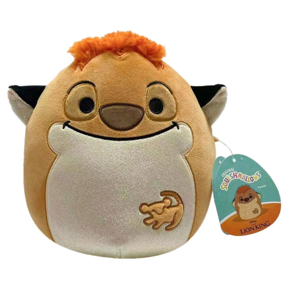 Jazwares SQDI00551 - Disney Der König der Löwen - Squishmallows - Timon Plüschfigur, 20 cm