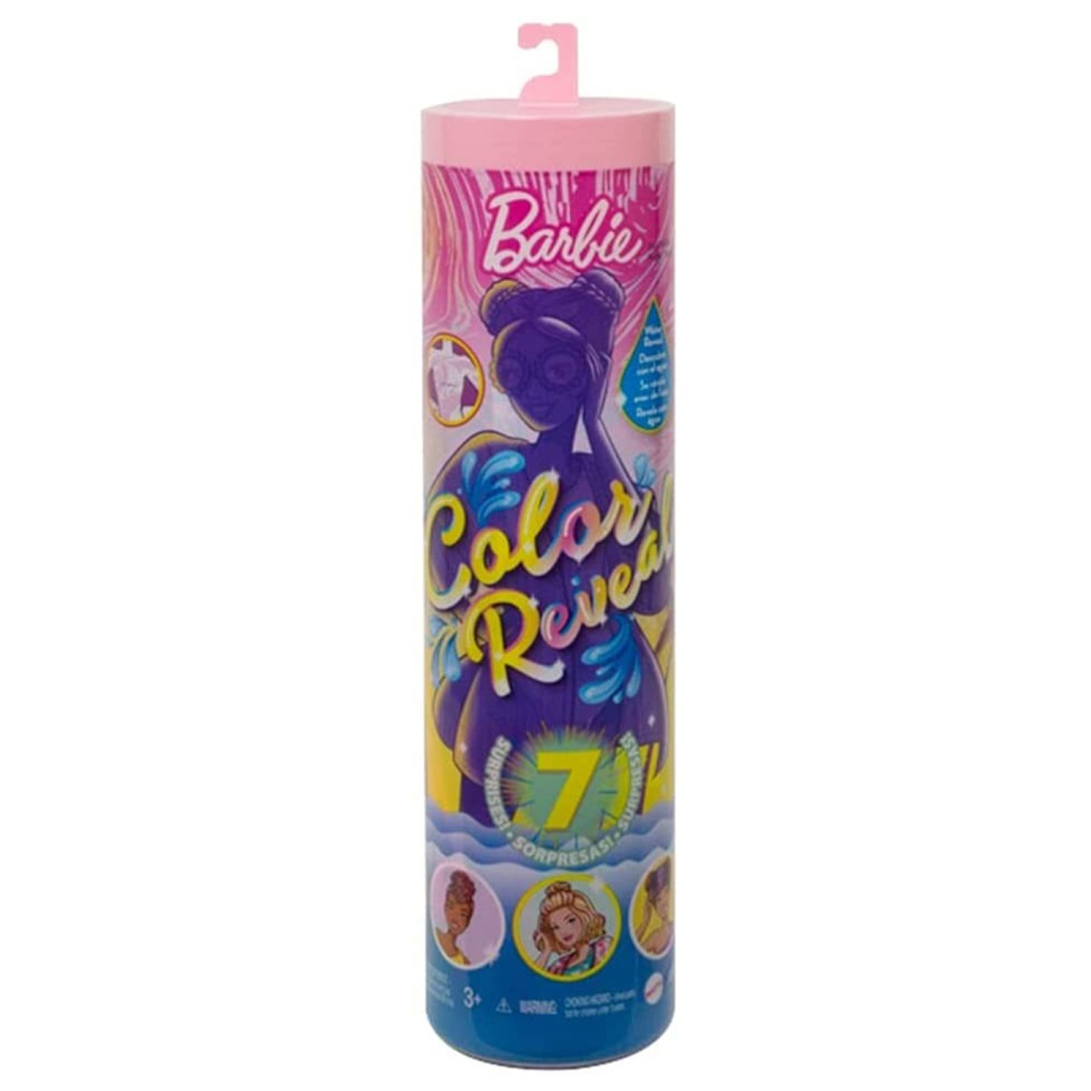 Mattel GTR95 sort. - Barbie - Color Reveal - Puppe mit 7 Überraschungen, Sand und Sonne Serie, mehrf. sortiert