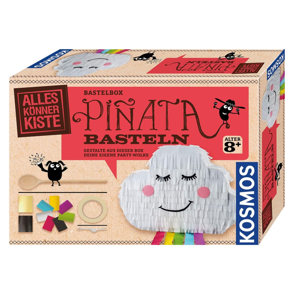 Kosmos 604486 - AllesKönnerKiste - Bastelset, Kreativset, Piñata basteln
