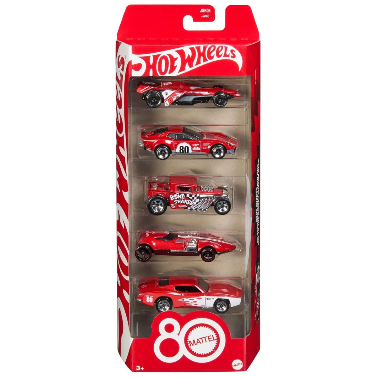 Mattel JGK08 - Hot Wheels - 80th Anniversary 5er-Set – Sammler