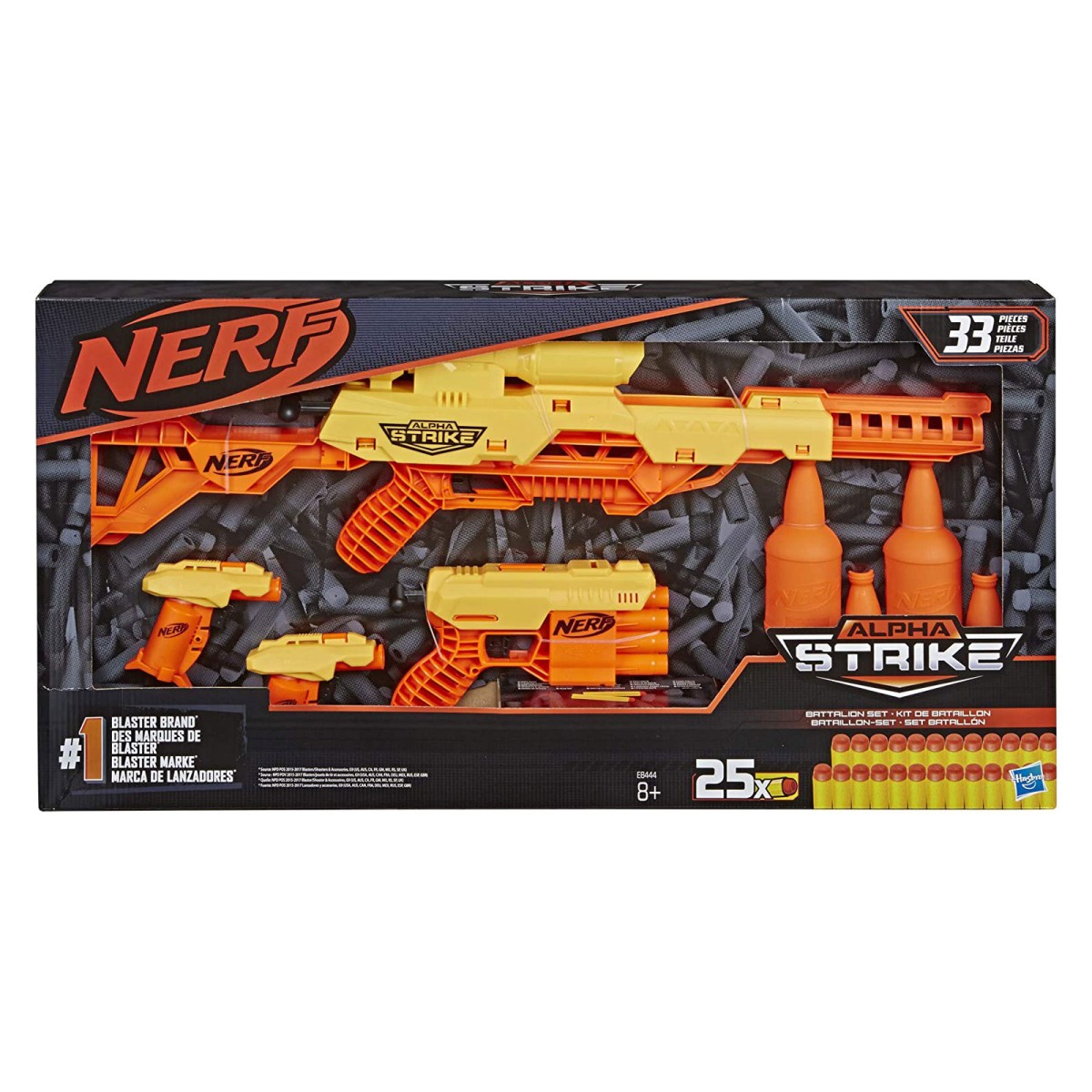 Hasbro E8444 2.Wahl - Nerf - Alpha Strike - Bataillion Set mit 25 Pfeilen