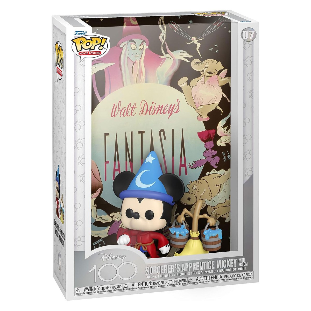 Funko FK67578 - Disney 100 - POP! Movie Posters - Fantasia - Vinyl-Figur, Nr. 07, ca. 9 cm