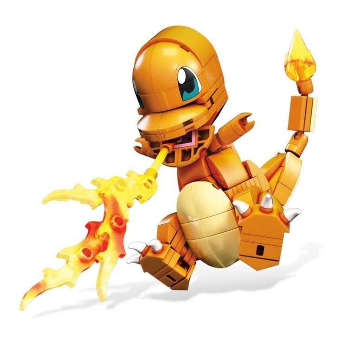 Mattel GKY96 - Mega - Pokémon - Glumanda, Klemmbaustein-Set, 180 Teile