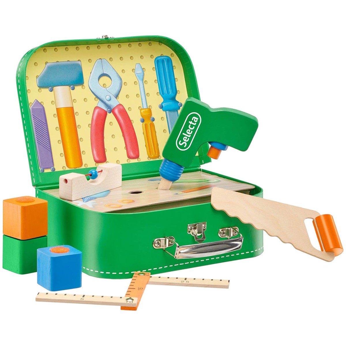 Selecta 62074 - Werkzeugkoffer, 7 teilig