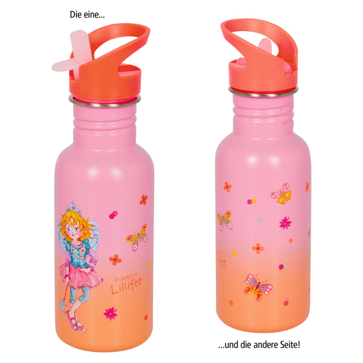 Coppenrath 22844 - Die Spiegelburg - Prinzessin Lillifee - Edelstahlflasche (ca. 0,5l)