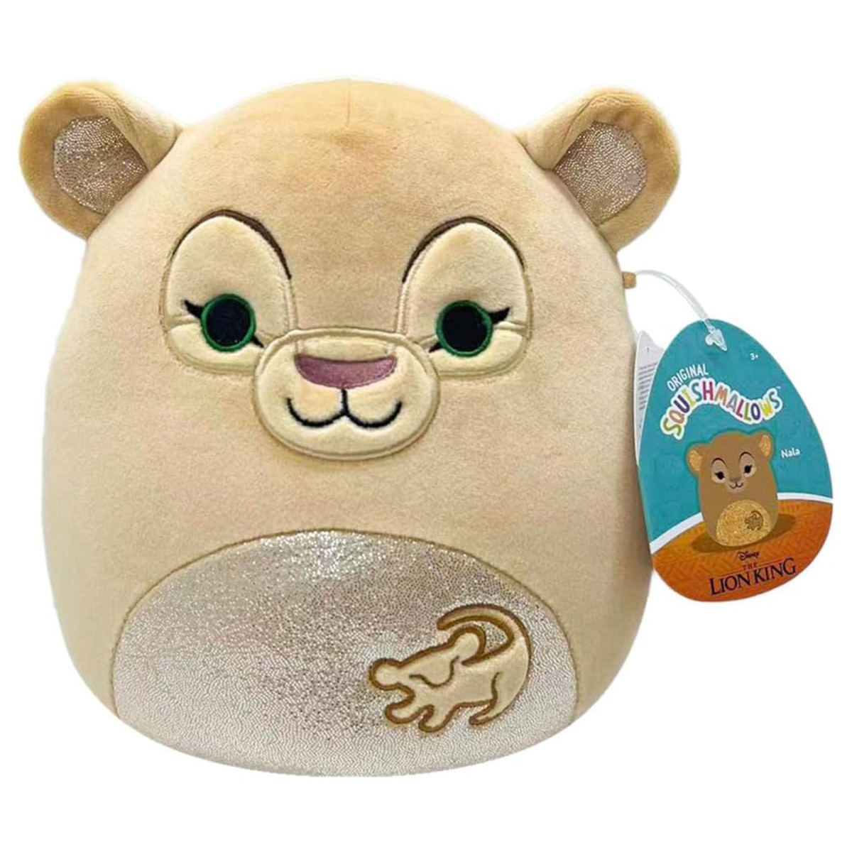 Jazwares SQDI00549 - Disney Der König der Löwen - Squishmallows - Plüschfigur Nala, 20 cm